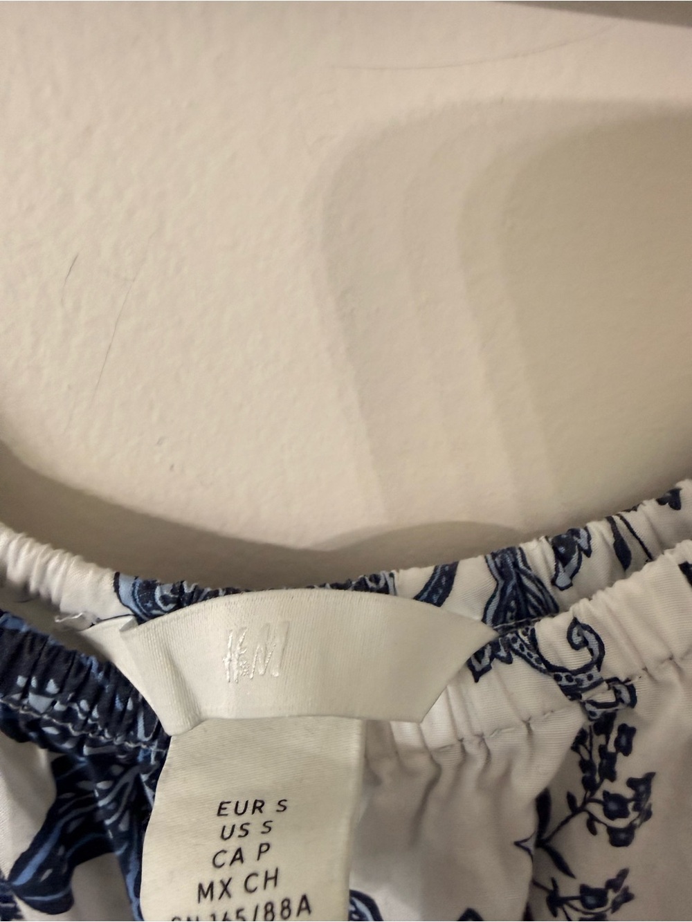 Blue Floral Puff-Sleeve Mini Dress - Picture 3 of 3
